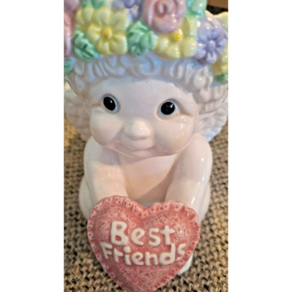 2000 Napco Cast Art Industries “Best Friends “Dreamsicles Planter - Picture 1 of 8